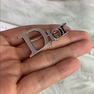 Christian Dior silver pin/brooches